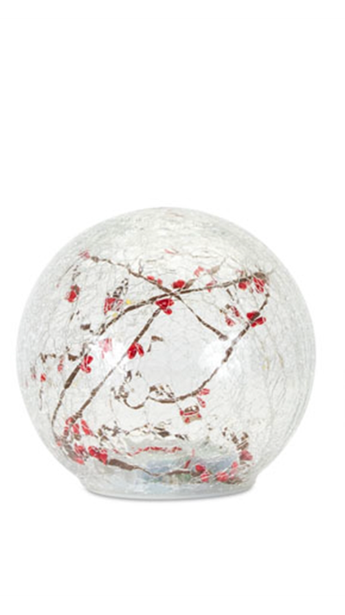 Red Twig LED Globe