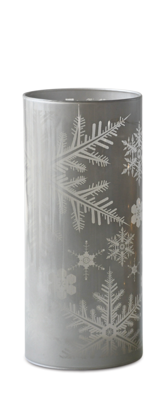Gray Snowflake Luminary