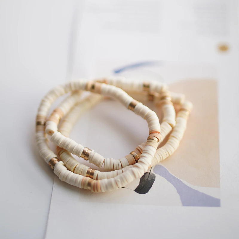 Polymer Bead Stack Bracelet