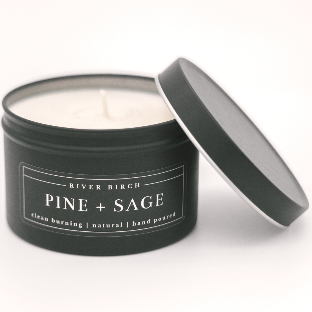 Black Tin Soy Candles