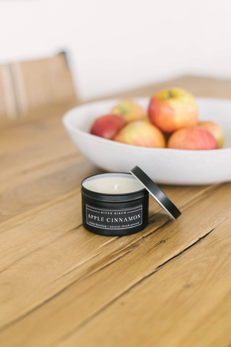 Harvest Black Tin Soy Candles