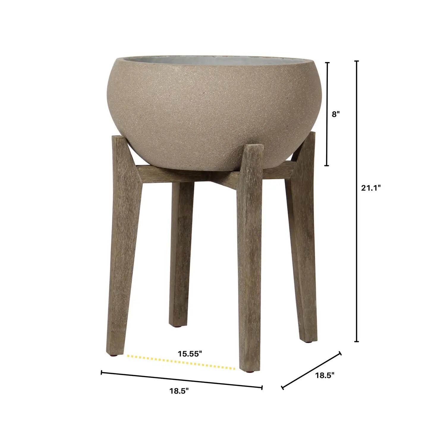 Brown Stone Urn In/Outdoor Planter (ONLINE EXCLUSIVE)