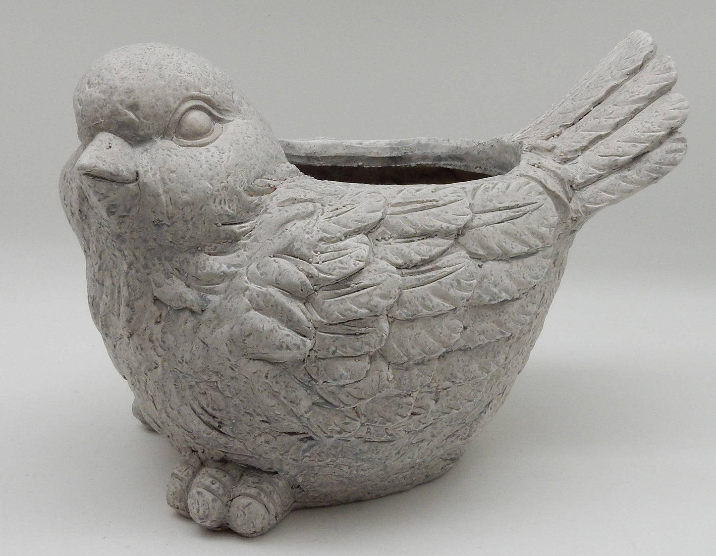 Bird Planter Concrete Color