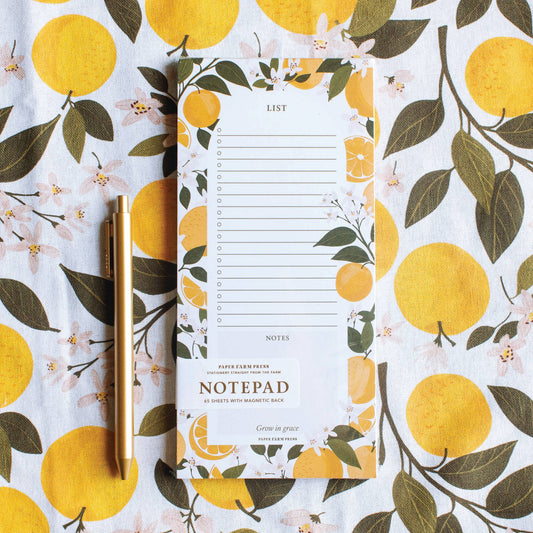 Orange Orchard Notepad