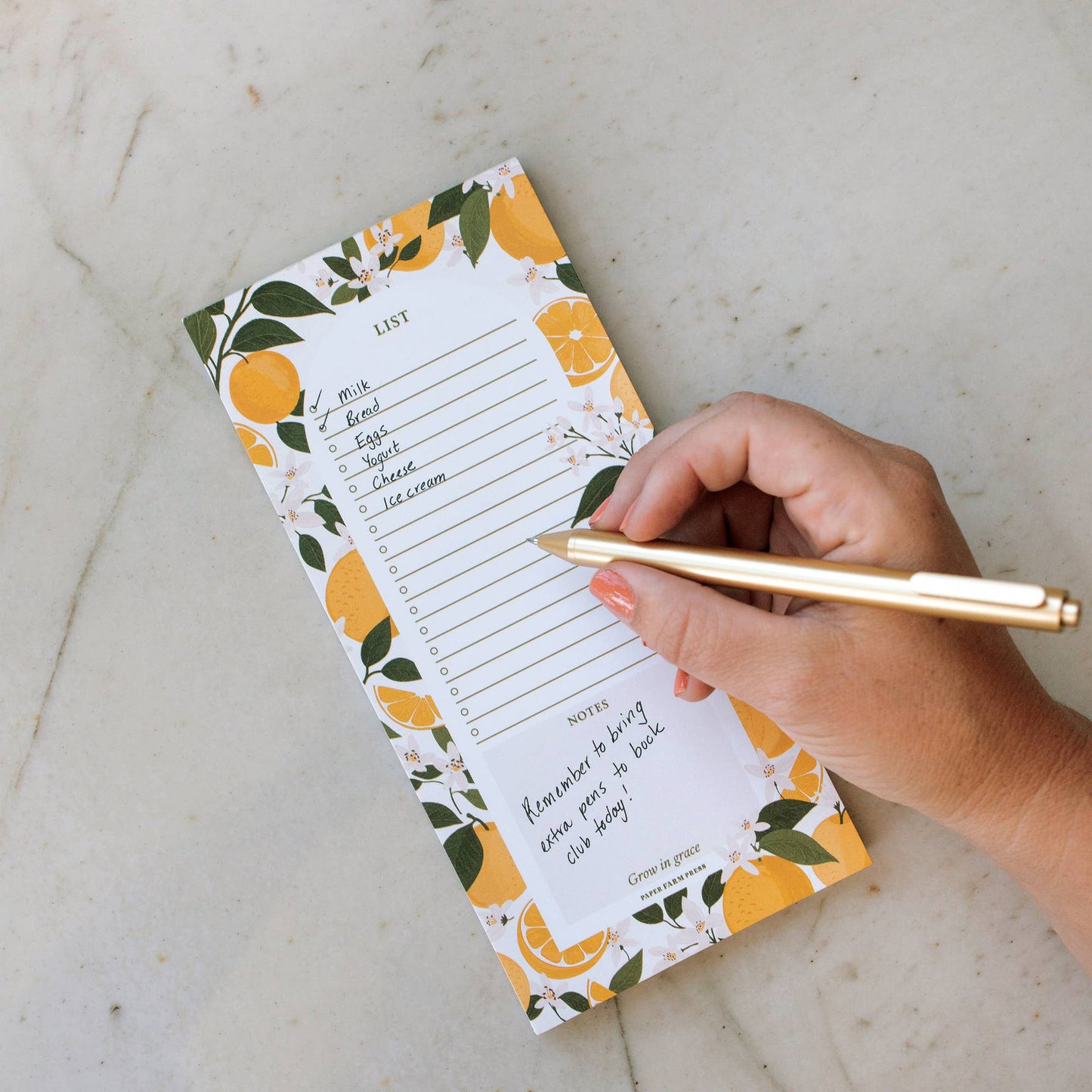 Orange Orchard Notepad