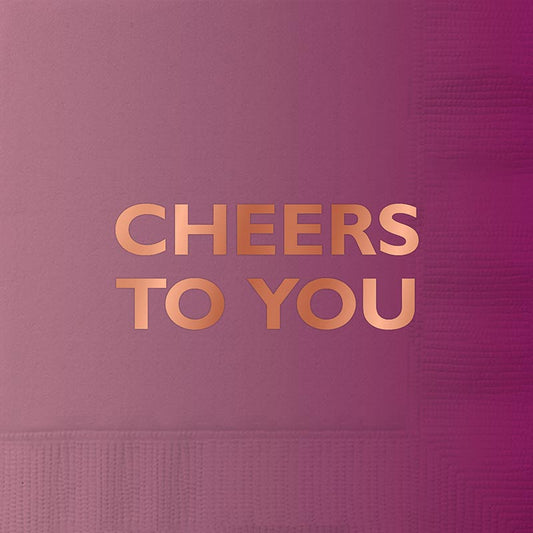 CHEERS TO YOU Beverage Napkins