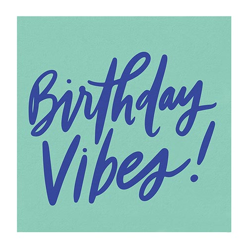 Birthday Vibes Beverage Napkins