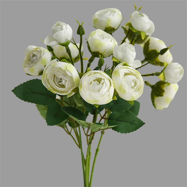 Silk Tea Rose Bouquet