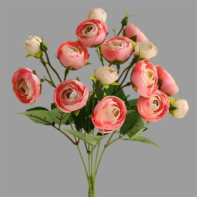Silk Tea Rose Bouquet