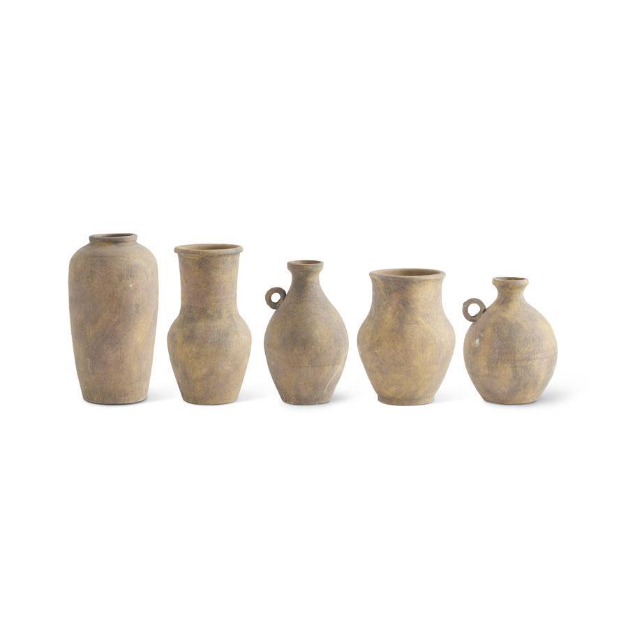 Old World Terracotta Ceramic Vases and Jugs