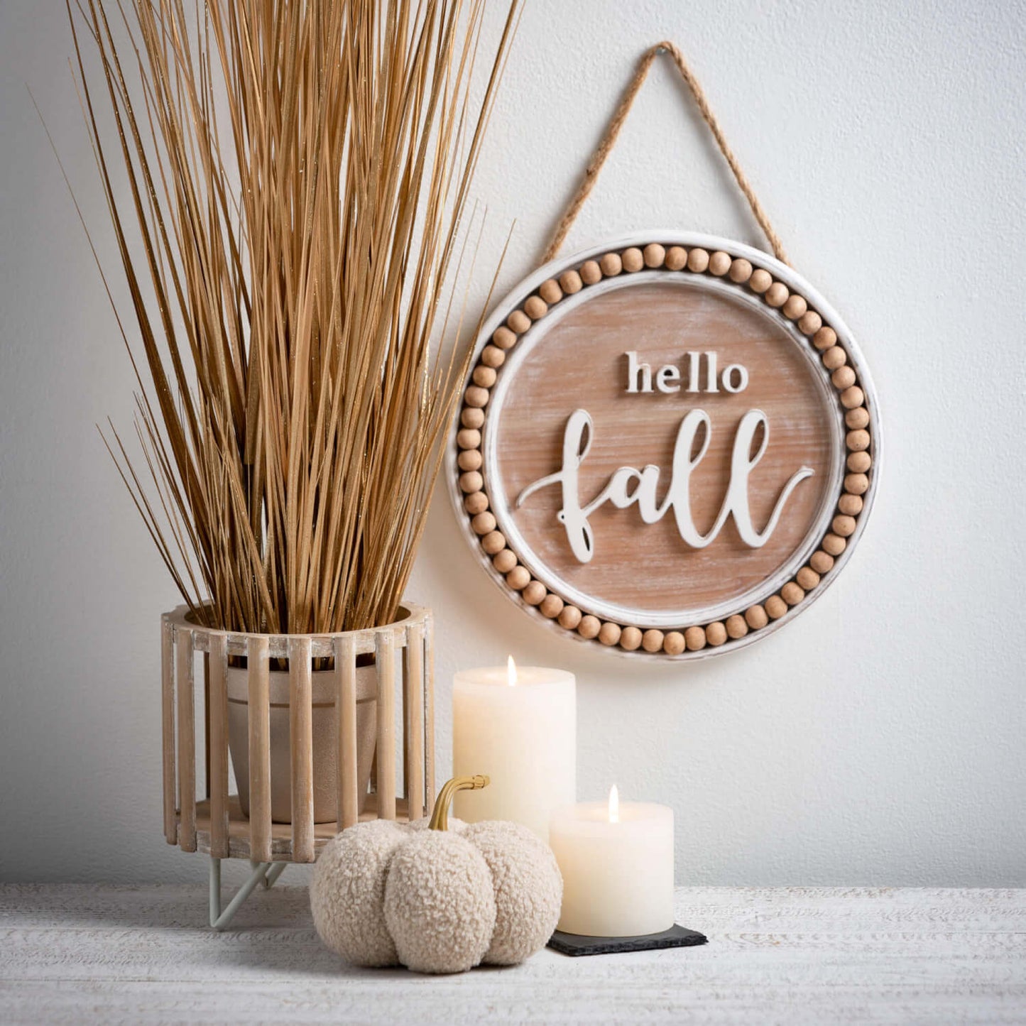Gold Faux Potted Grass