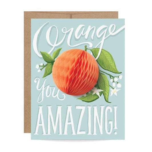 Orange Pop-up Card