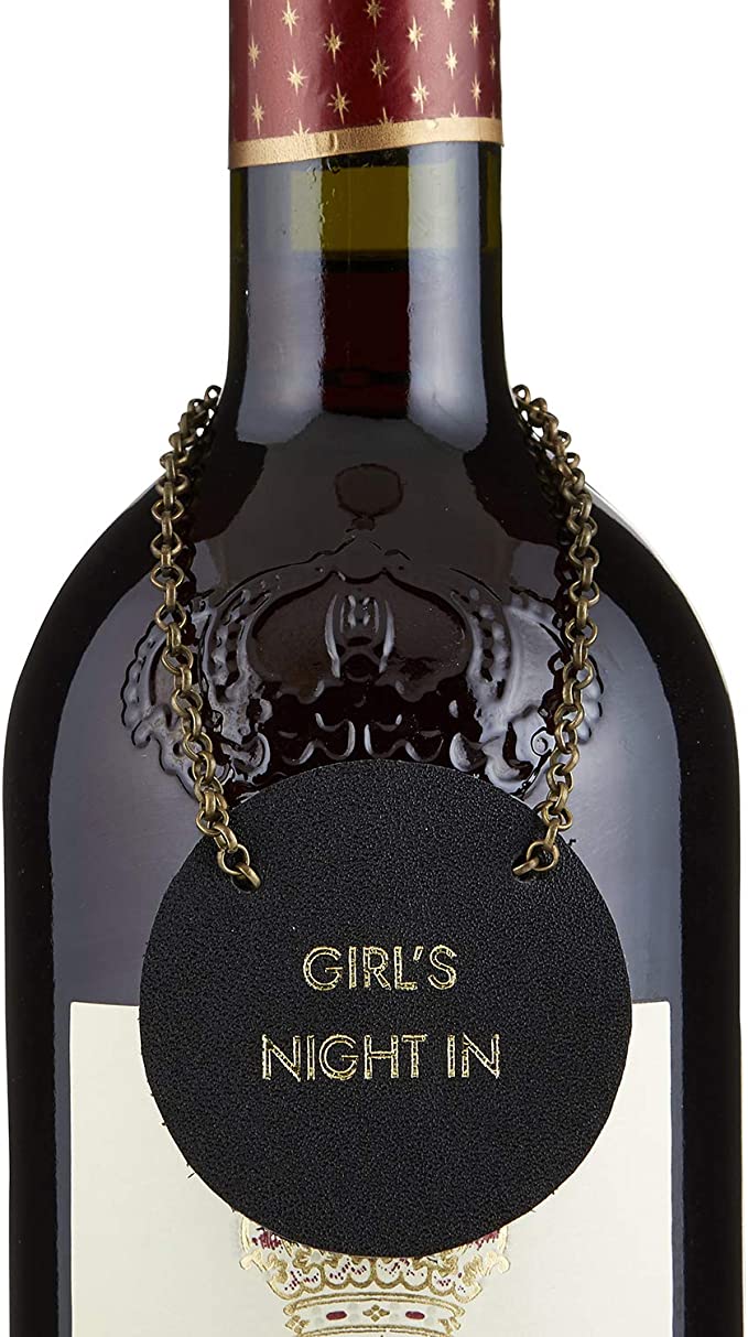 Leather Wine Bottle Tags