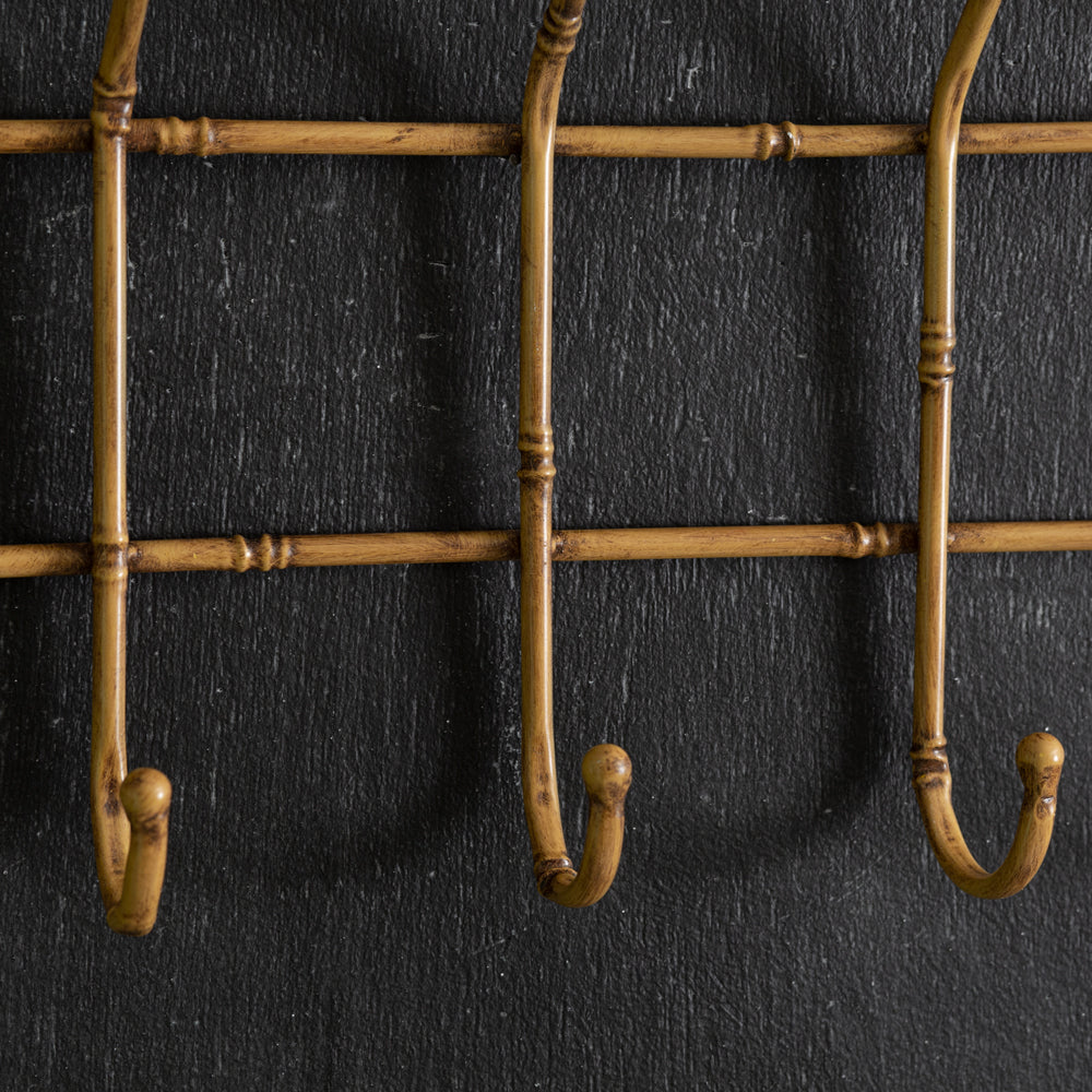 Metal Bamboo Hook Rack