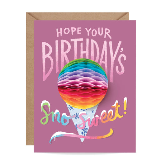Sno Cone Birthday Pop-up Card