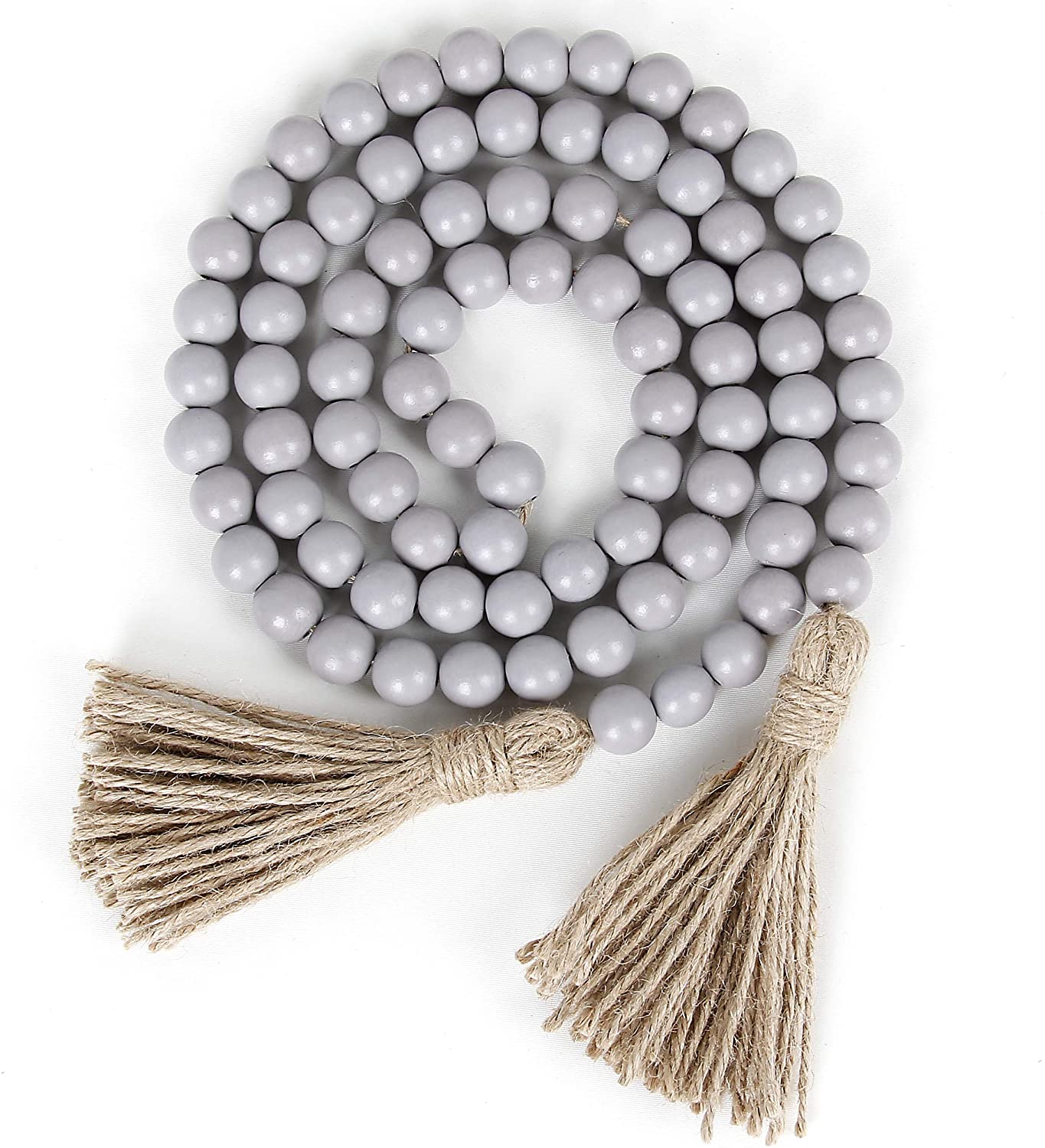 Wooden Bead Garland - Gray