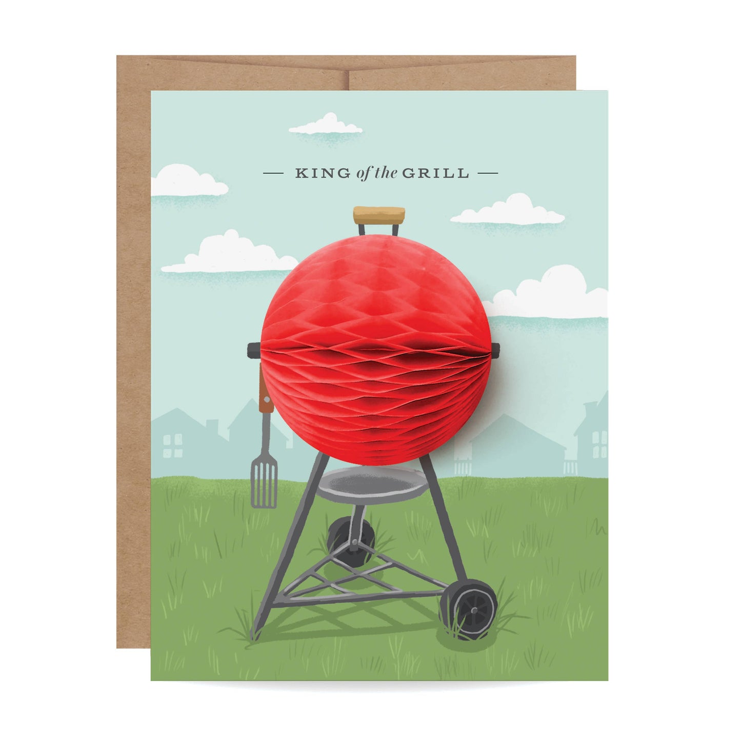King of the Grill Pop-up Card