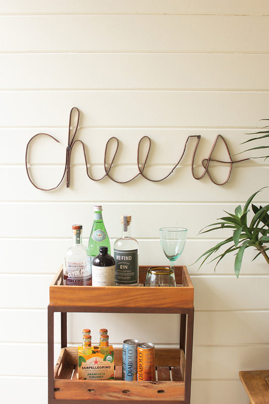 Scrap Metal Cheers Sign