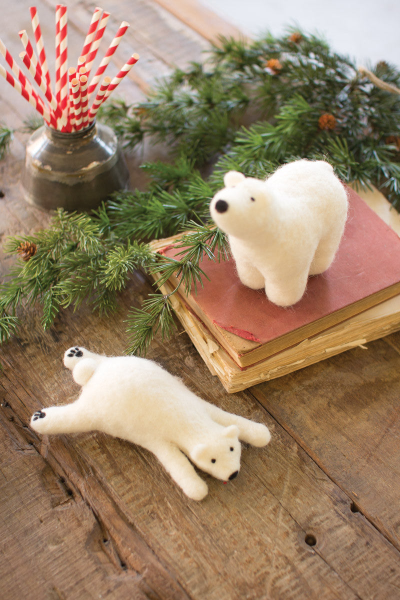 Felt Polar Bears