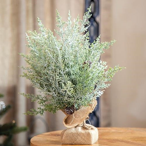 Burlap-Wrapped Tabletop Tree