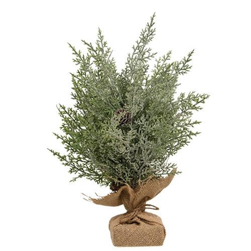 Burlap-Wrapped Tabletop Tree