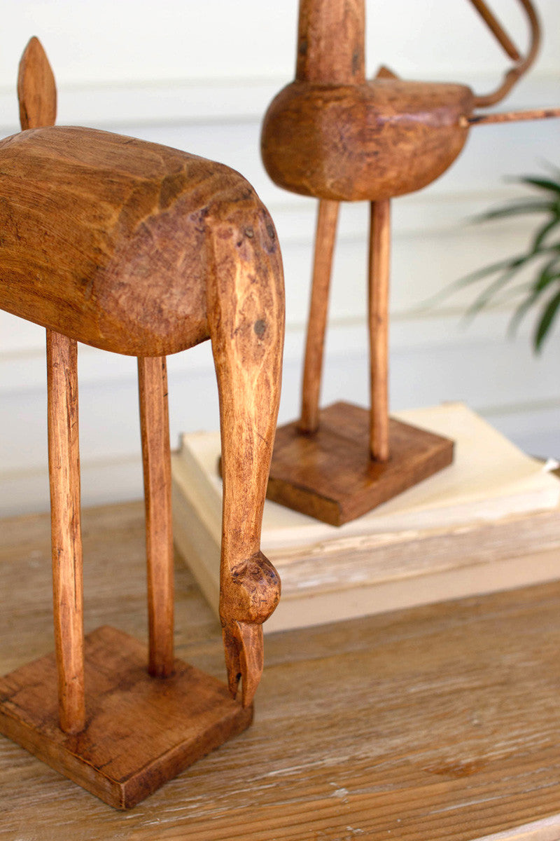 Artisanal Wooden Birds