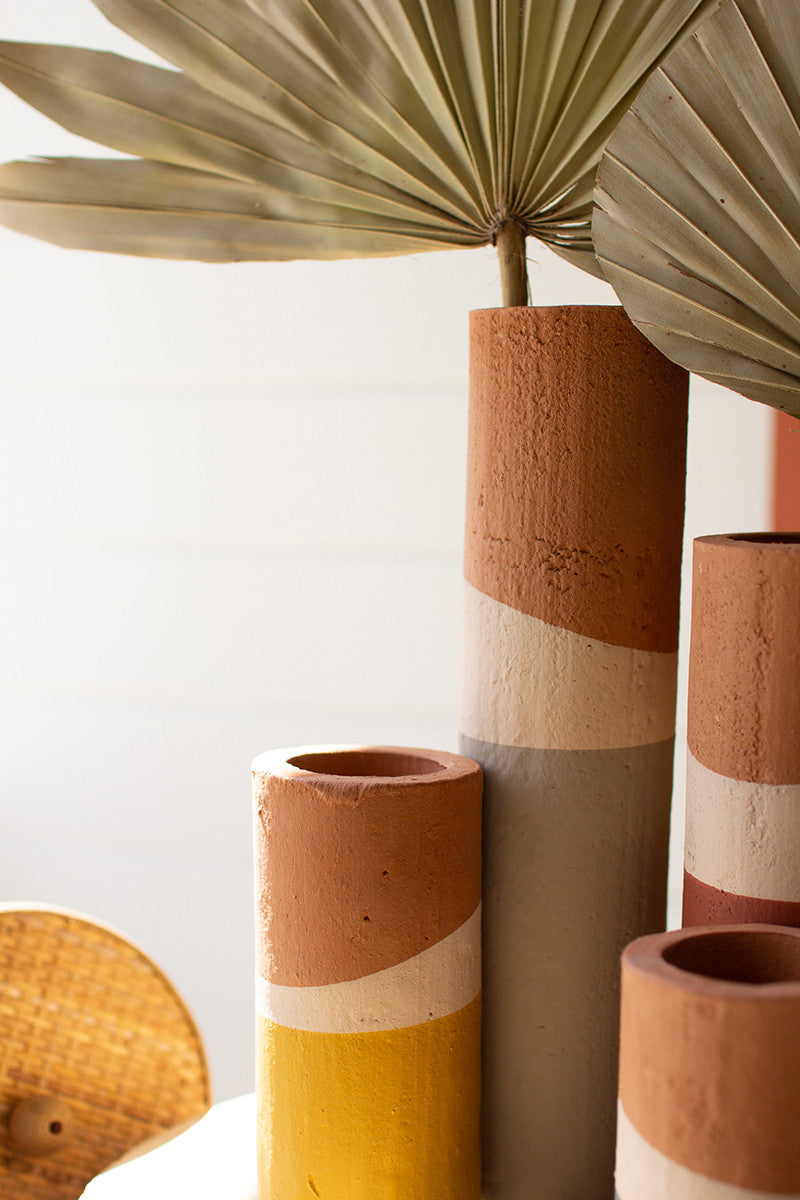Terra Cotta Dipped Vases