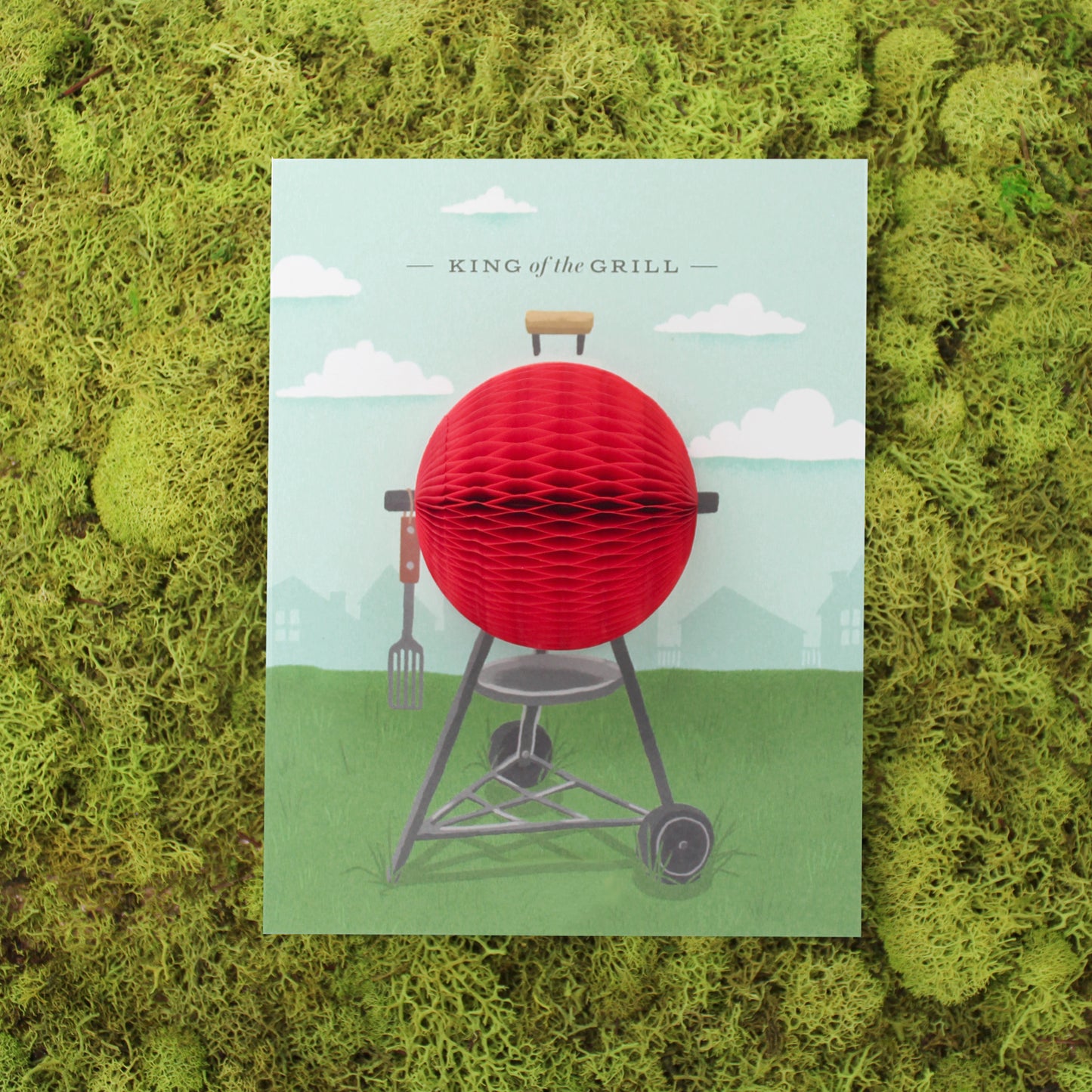 King of the Grill Pop-up Card