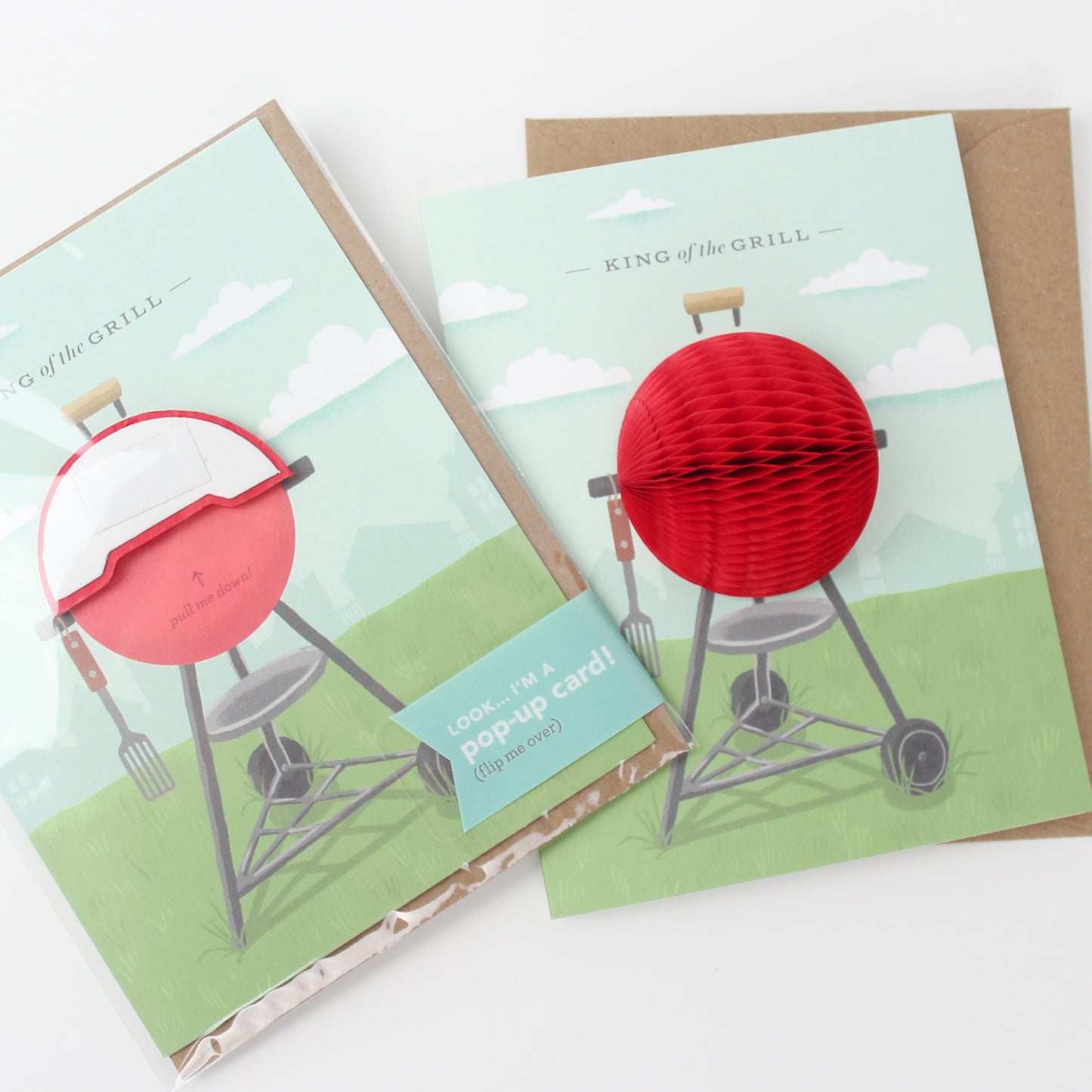 King of the Grill Pop-up Card