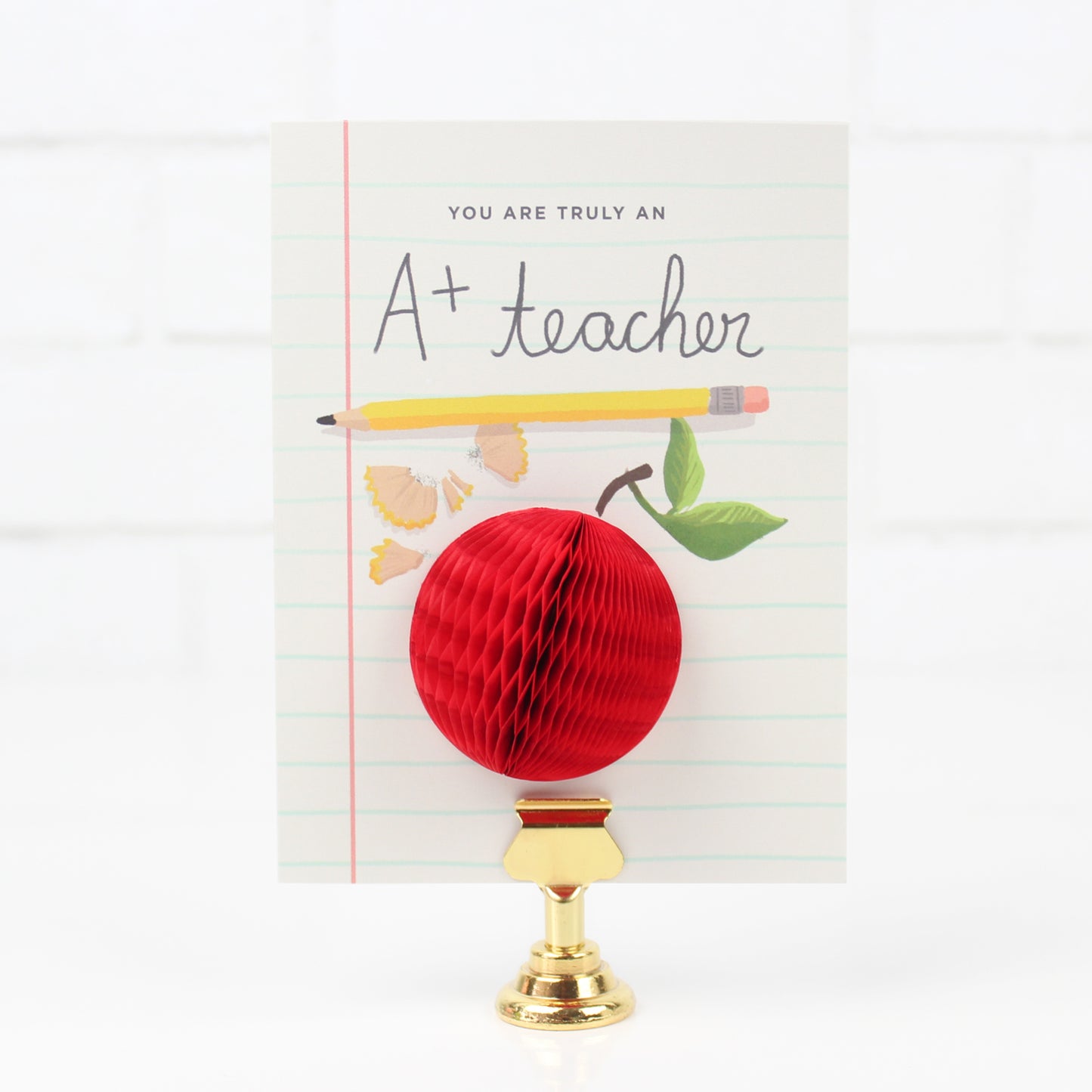 A+ Teacher Pop-up Card