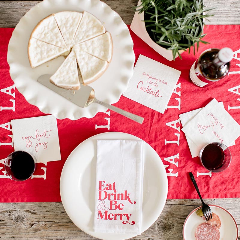 Table Runner Fa La La La