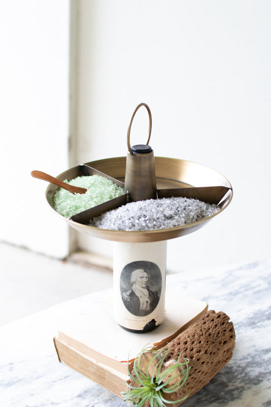 Brass Bottle Top Server