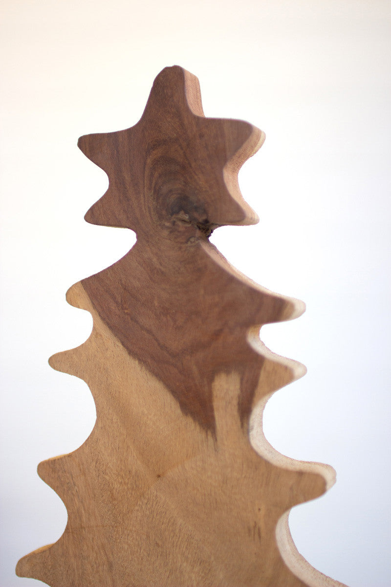 Wood Christmas Trees on Base