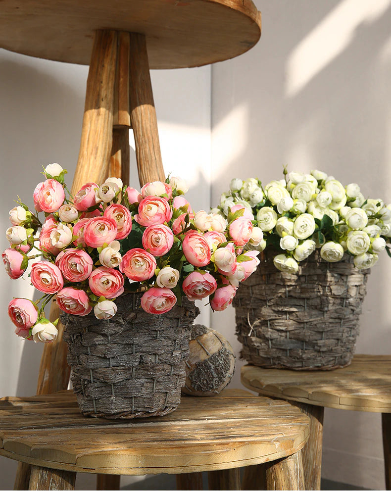 Silk Tea Rose Bouquet