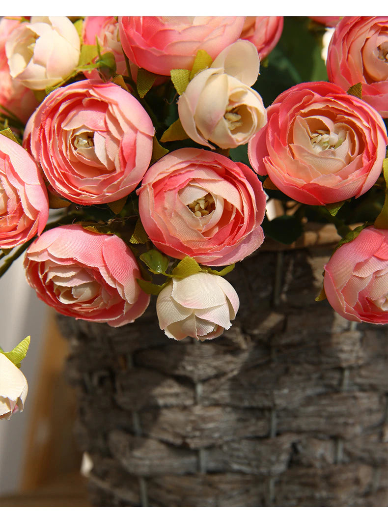 Silk Tea Rose Bouquet