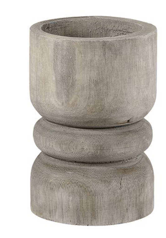 Succulent Pillar -  Paulownia Wood - Medium