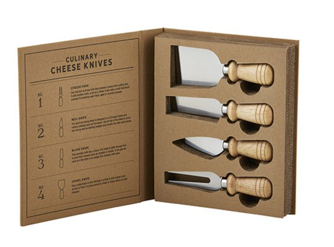 Cardboard Book Set - Cheese Knives