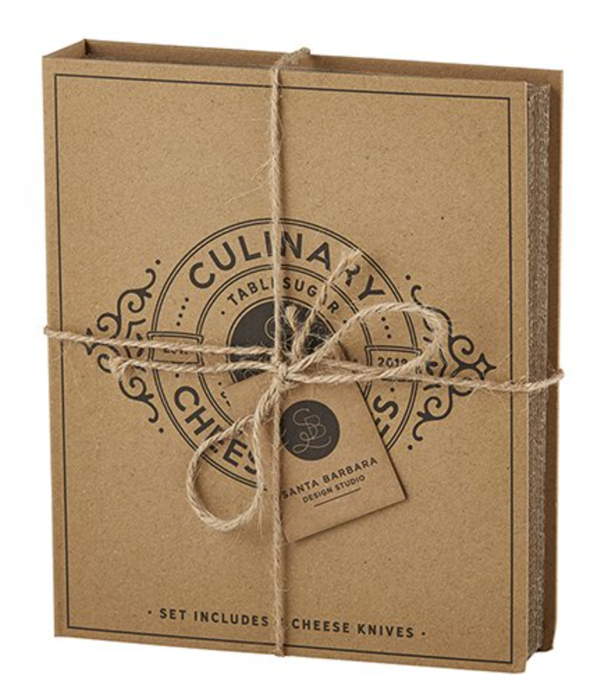 Cardboard Book Set - Cheese Knives