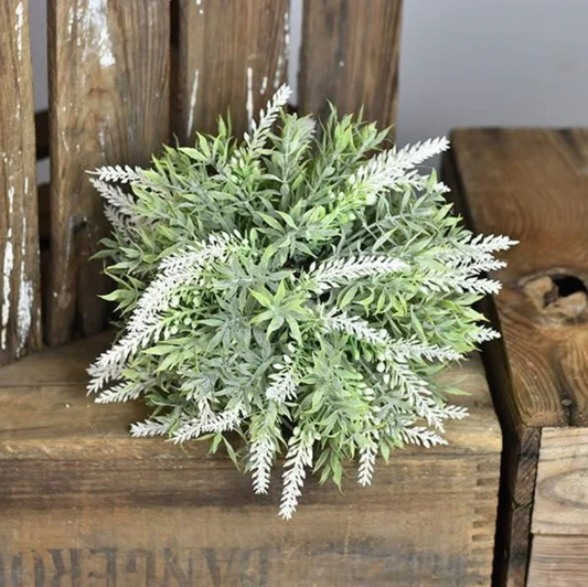 Green & White Faux Sphere