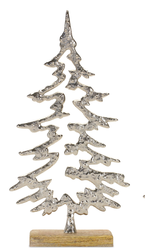 Silver Tree Cutout Sitter
