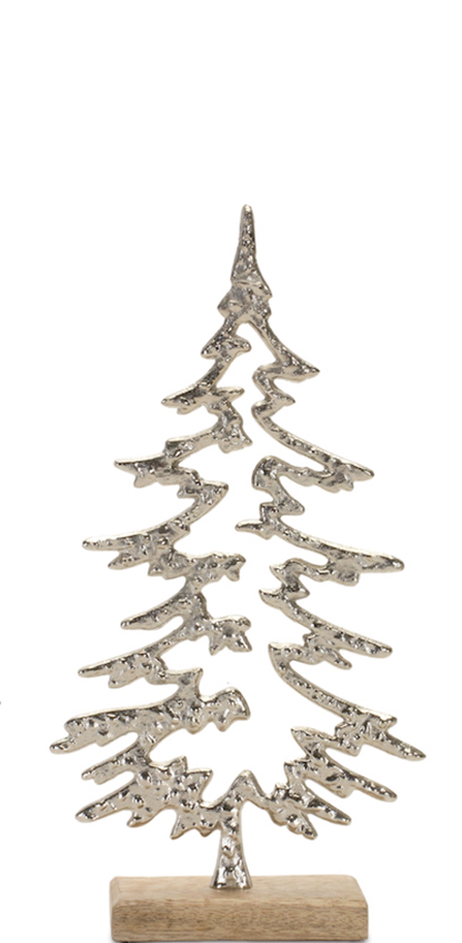 Silver Tree Cutout Sitter
