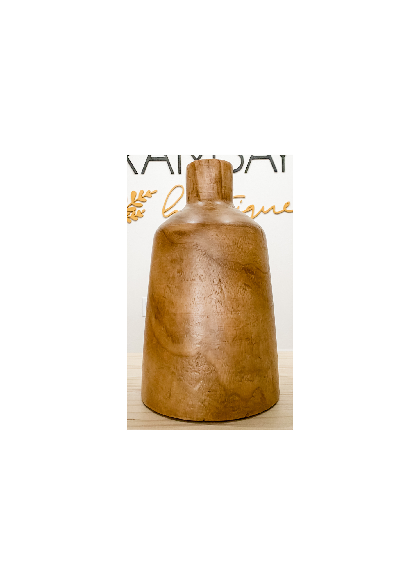 Natural Wood Vases