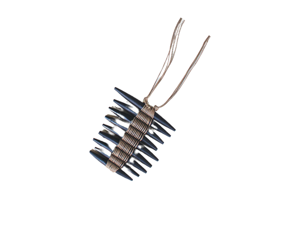 Stacked Hornwood Necklace