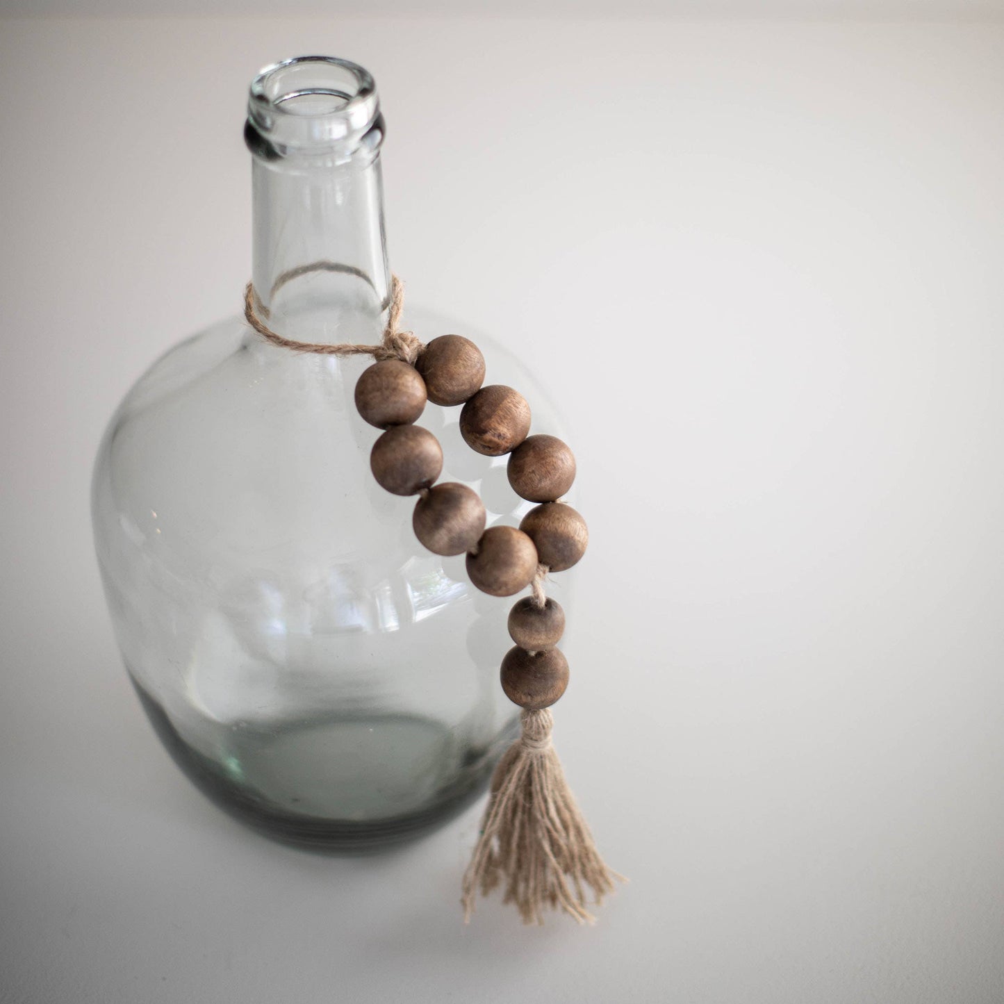 Brown Beaded Tassel