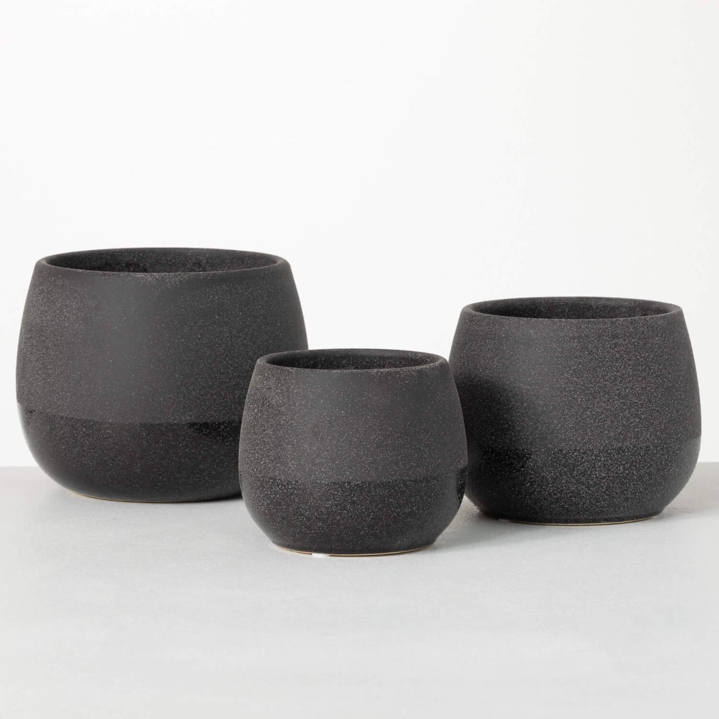 Matte Black Planter Pots