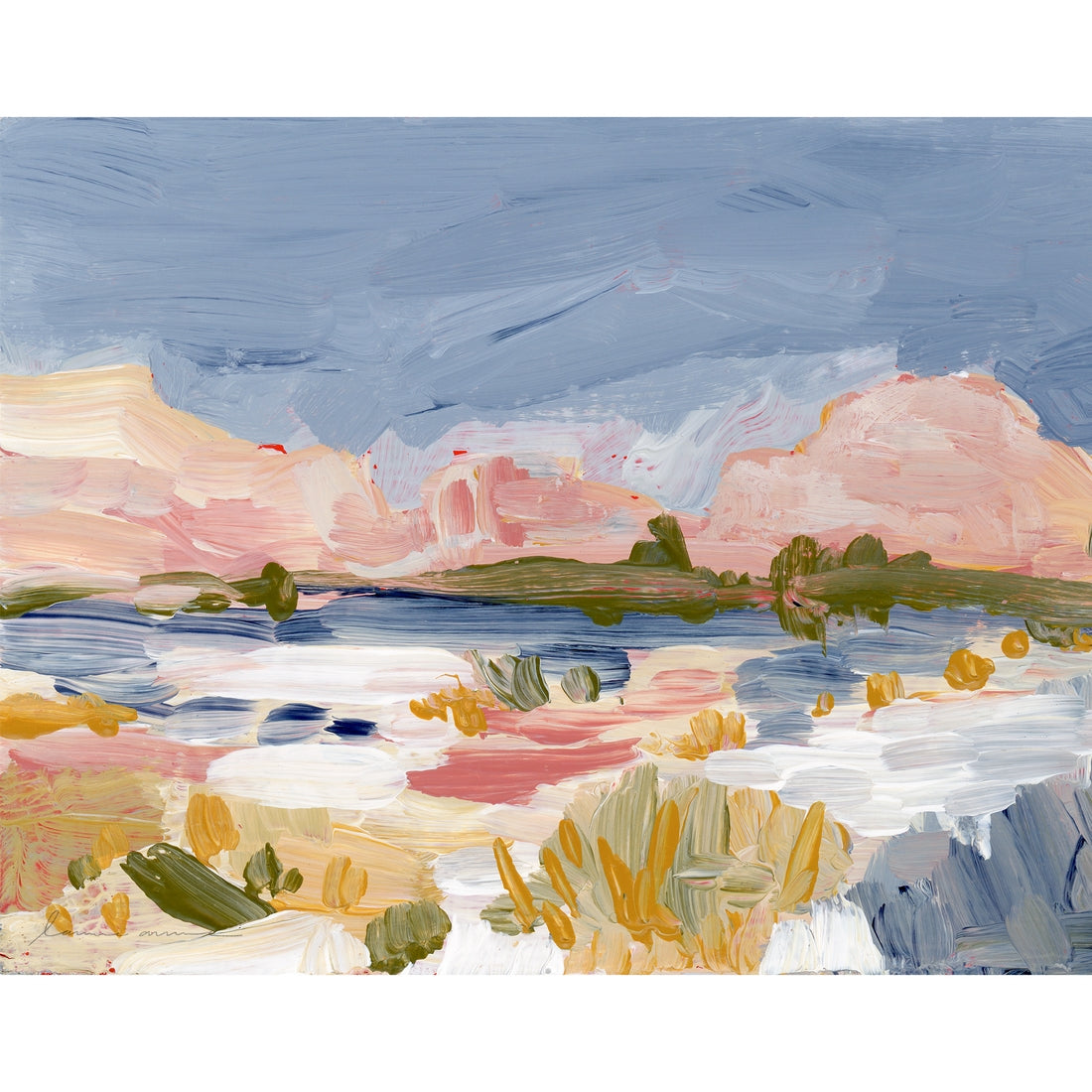 Joshua Tree Valley Horizontal Canvas Print
