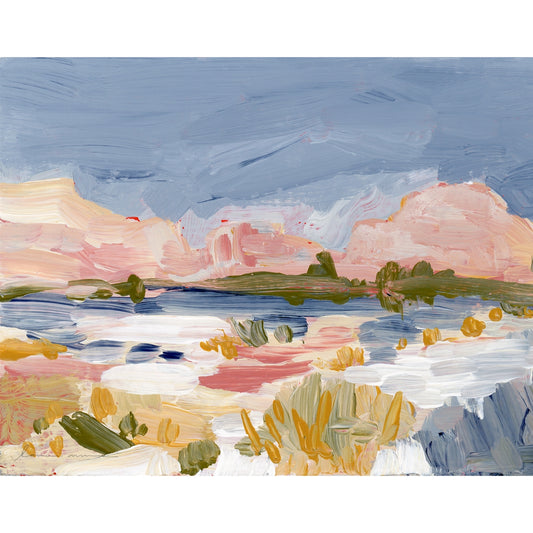 Joshua Tree Valley Framed Canvas Print