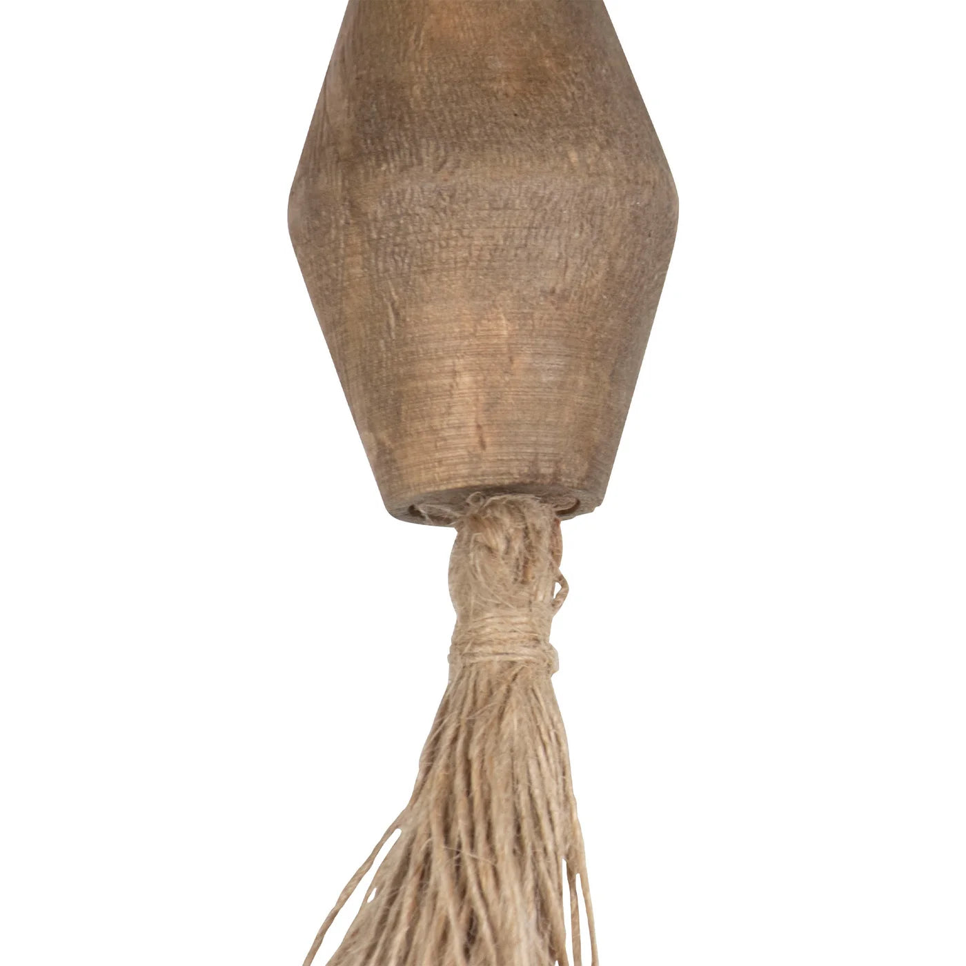 Carved Wood Diamond Tassel