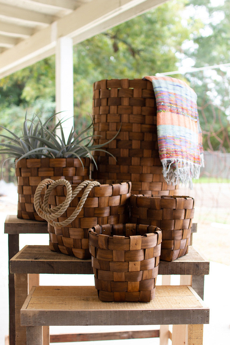 Woven Chipwood Baskets