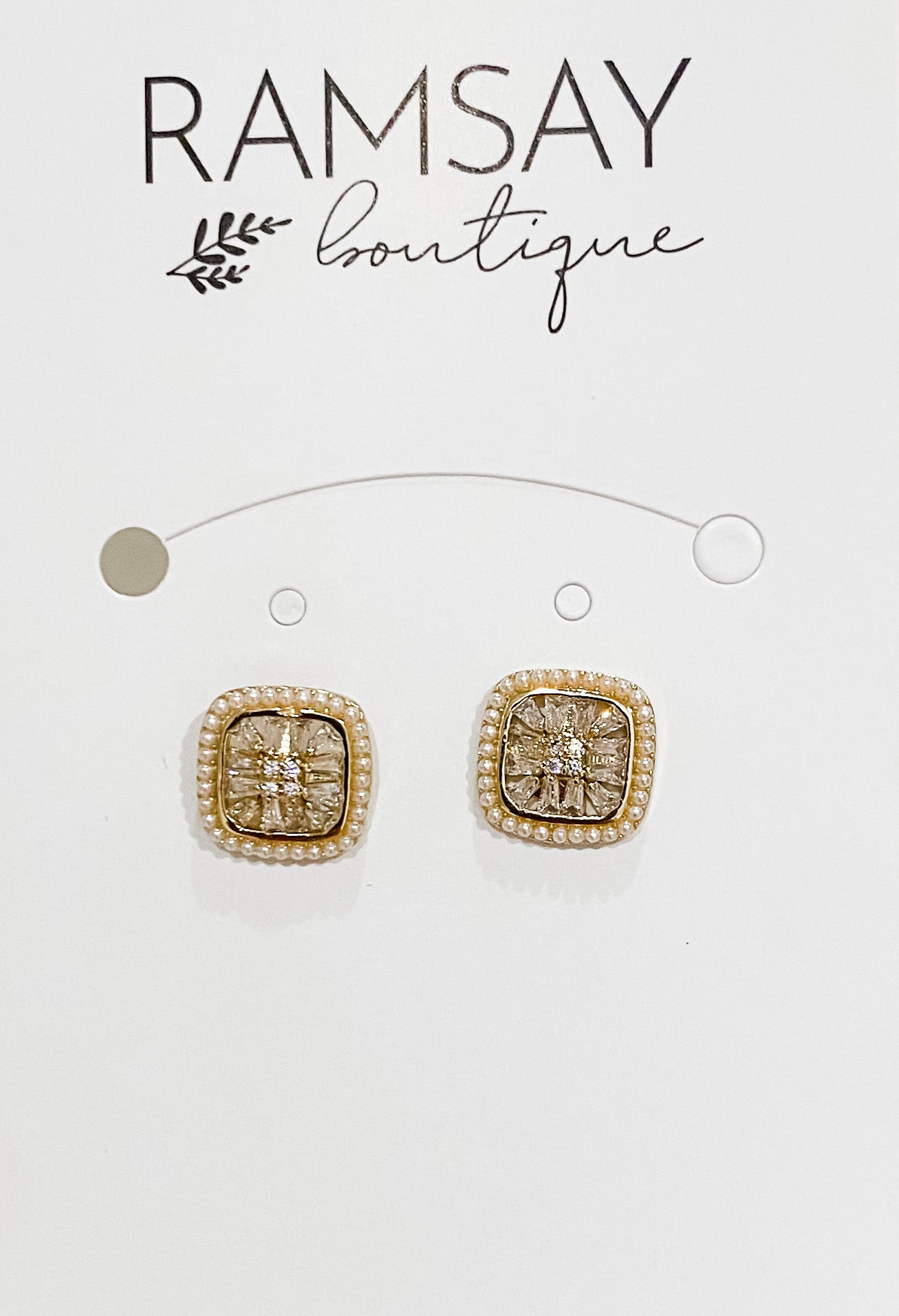 Emeralda Cush Cut Earring